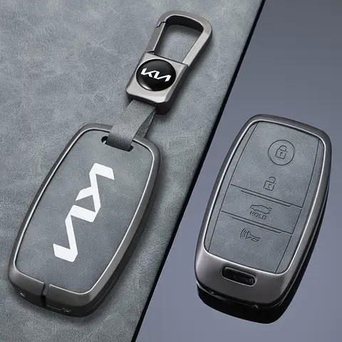 아연 합금 가죽 자동차 원격 키 케이스 보호 커버 쉘 Fob 홀더 Kia Sorento/Rio/Rio5/Optima/K5/K4/KX3/Rio 4 L260