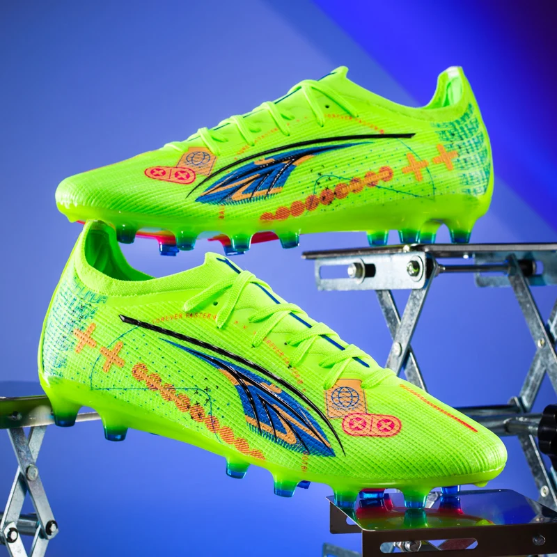 الرجال أحذية كرة القدم في الهواء الطلق أحذية كرة القدم الجديدة المرابط مباراة التدريب TF/FG العشب الكاحل المسامير الطويلة الرياضة الأكثر مبيعا عالية الجودة #1