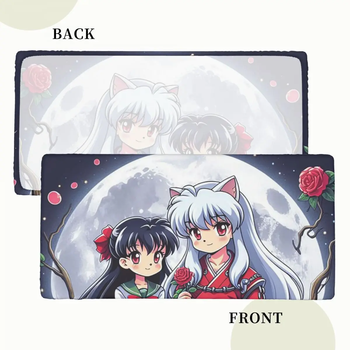 Manga Kimono Inuyasha Sesshomaru Customized Rectangular Tablecloth Oilproof Table Cover for Dining Events Table Cloth