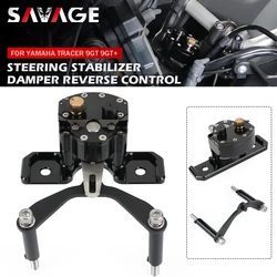 For YAMAHA Tracer 900 9 GT 9GT+ Plus Steering Damper Stabilizer Motorcycle 900GT 9GT Steering Shock Absorber Kit Reverse Safety