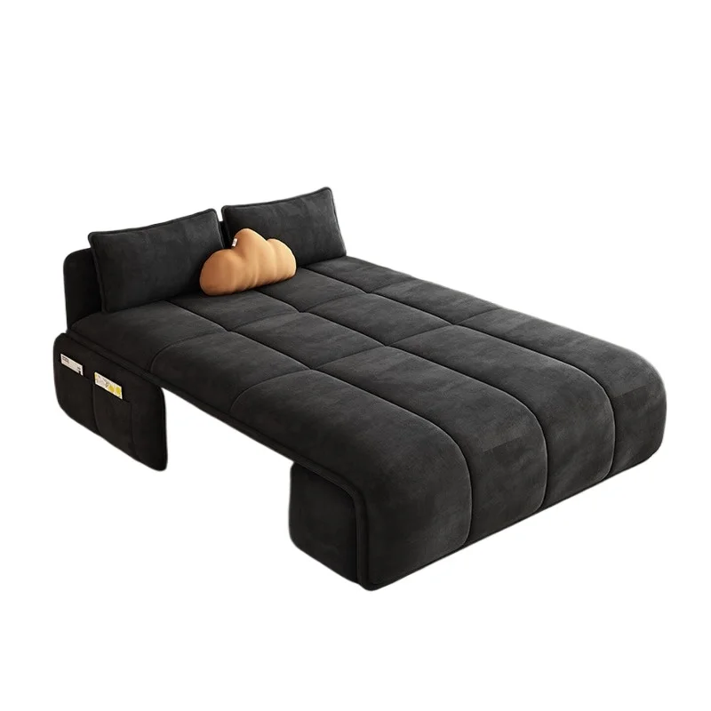 Living room electric dual-purpose folding function sofa bed, folding bed high rebound sponge model