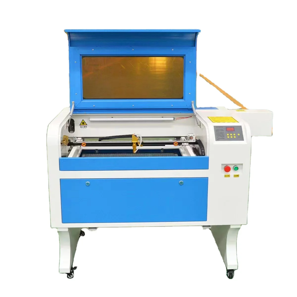 

Chinese Lase cutter FSH Lase Glass Engraving Machine Co2 Portable Lase Engraving Machine 100W With Rotary Device