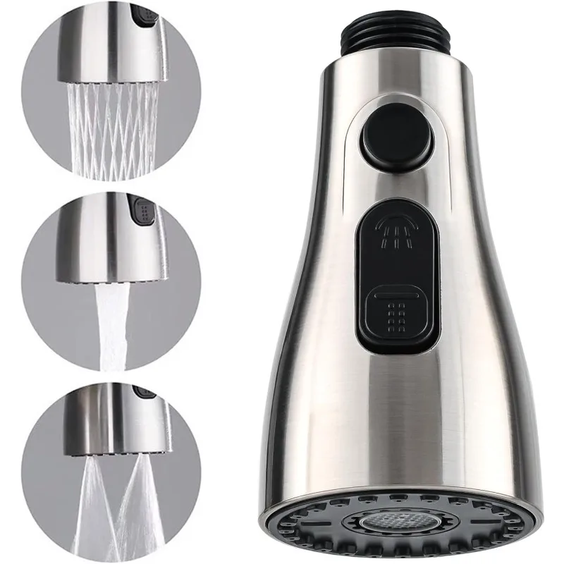 3 Modes Kitchen Faucet Extender Sprayer Nozzle ABS Water Saving Bathroom Basin Sink Shower Spray Head for 1/2