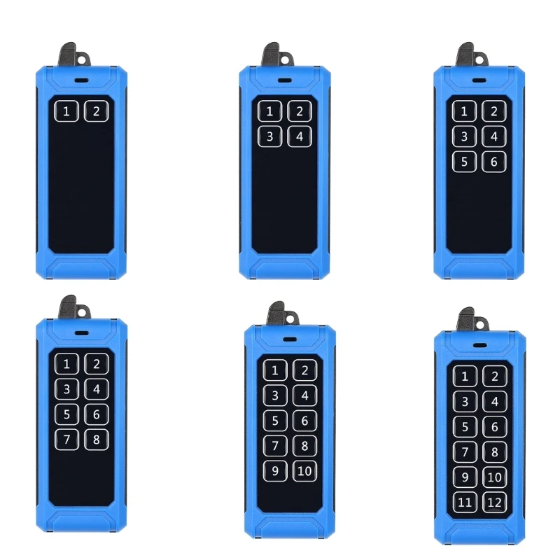 DC4.5V ホイスト リモート コントロール 2 キーから 12 キー ヘビーデューティ産業用アプリケーション向けインテリジェント管理チップ内蔵 K1KF