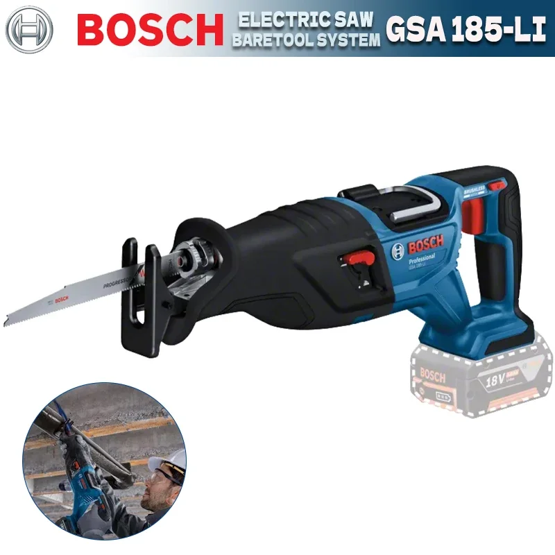 

BOSCH GSA 185-LI Cordless Reciprocating Saw For Cutting Metal Wood Cordless Cutting Power Brushless Reciprocating Saw GSA185-LI