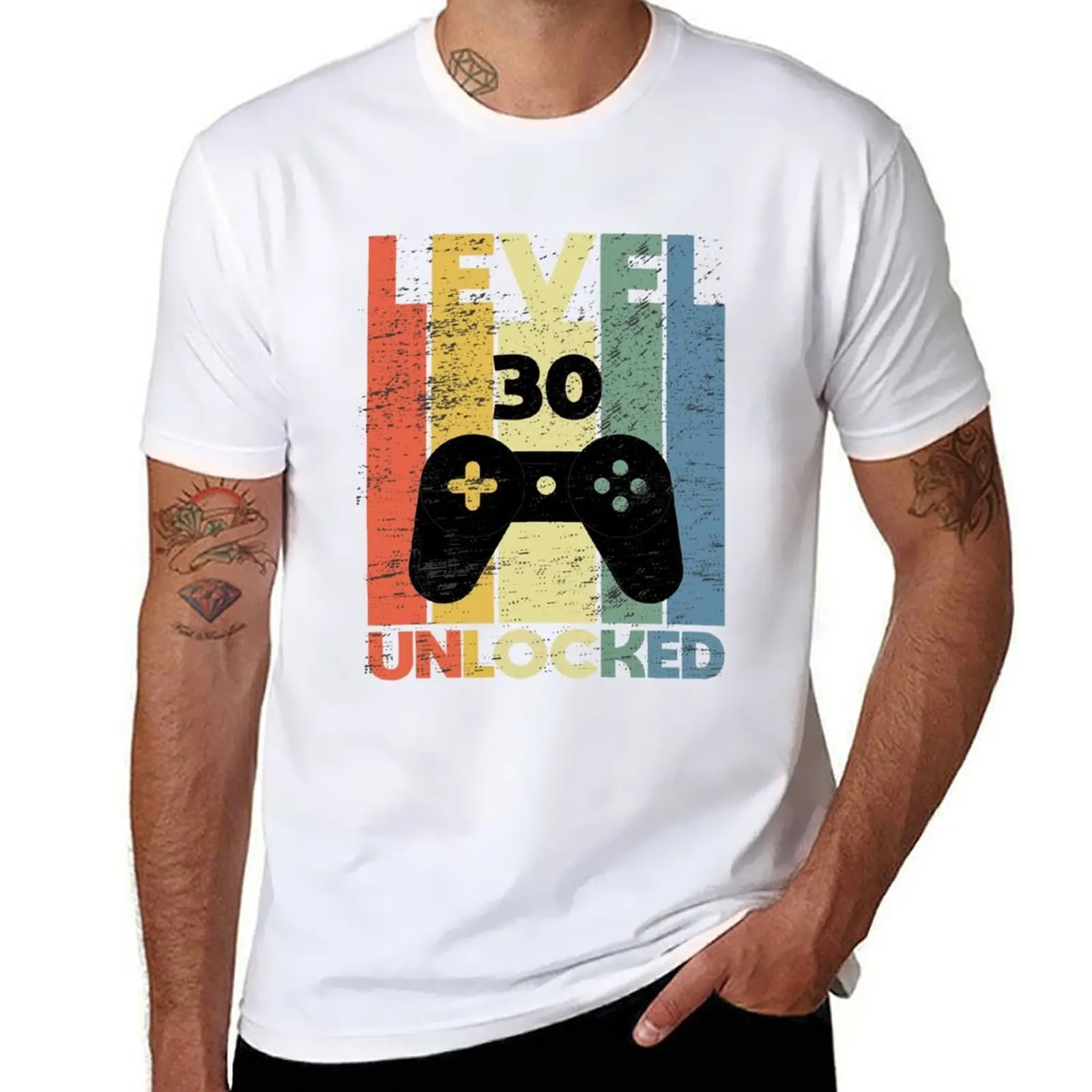 

Level 30 Unlocked, Funny Video Gamer 30th Birthday gamer saying Gift T-Shirt t shirt man designer T-Shirt