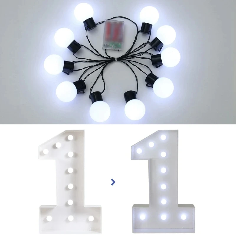Giant Birthday Figure Led Light Balloon Filling Box 1st Birthday Decoration Birthday Balloon Frame Anniversary Decor Baby Shower
