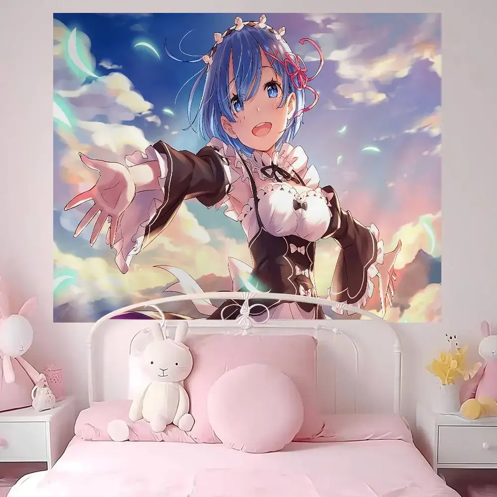 إعادة صفر العينية DIY نسيج الجدار الهبي زهرة جدار السجاد النوم ديكور جدار ديكور فني #5