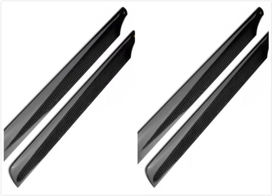 2Pairs 325MM Carbon Fiber Main Blades DIY RC 450 Helicopter Replacement Accessory