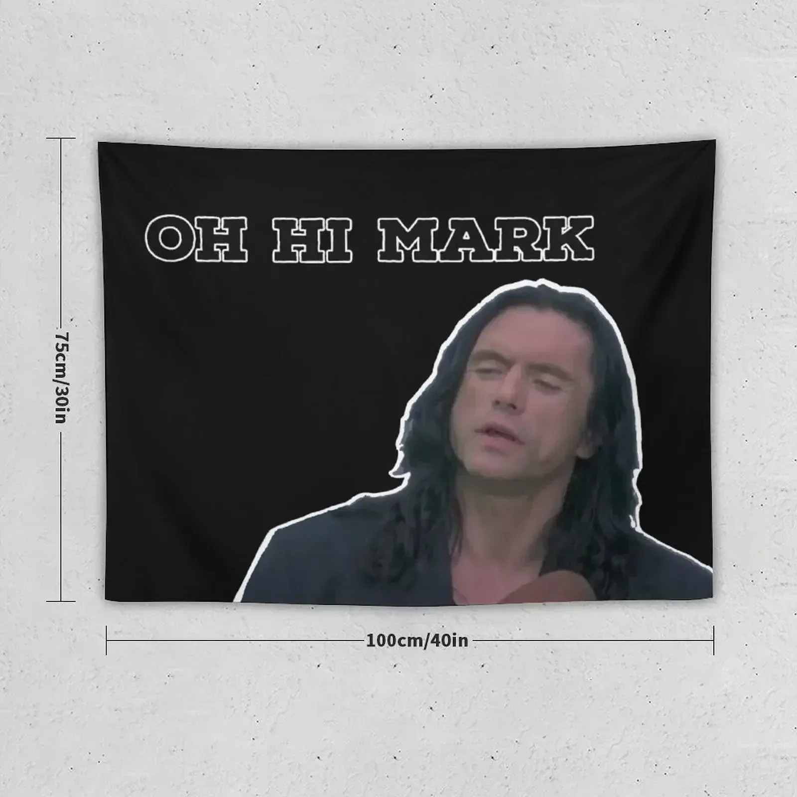 Oh hi Mark Wiseau Tapestry Aesthetic Room Decor Korean Decor For Bedroom Tapete For The Wall Decor Home Tapestry