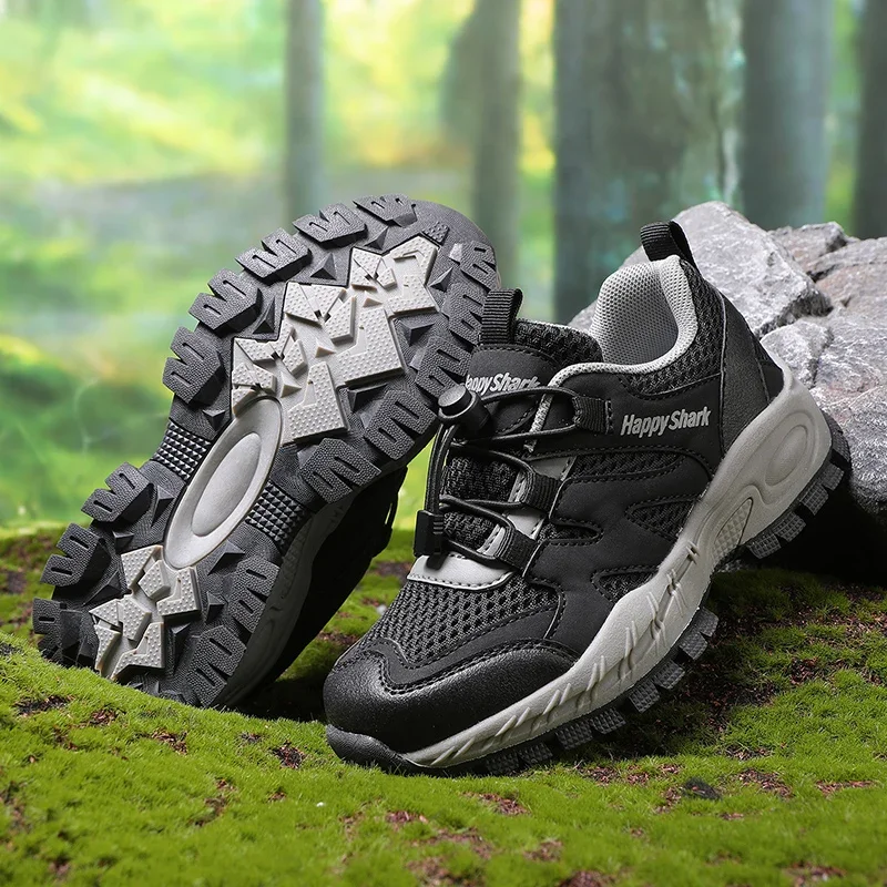 

Новая походная обувь для мальчиков, спортивная обувь, нескользящая школьная детская сетчатая дышащая модная походная обувь для бега, размер кроссовок 30-38