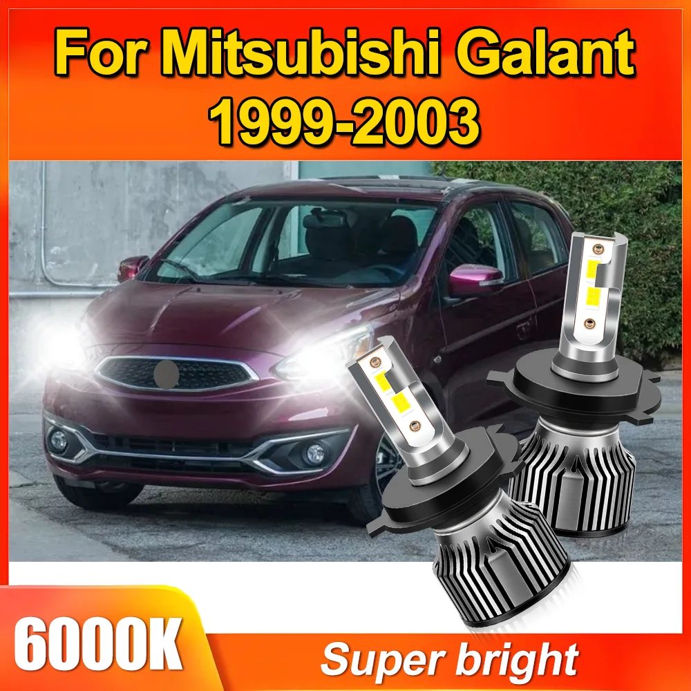 

H4 дальнего ближнего света 6500K белый супер яркость 20000LM внутренний привод автомобильные светодиодные фары комплект для Mitsubishi Galant 1999-2003