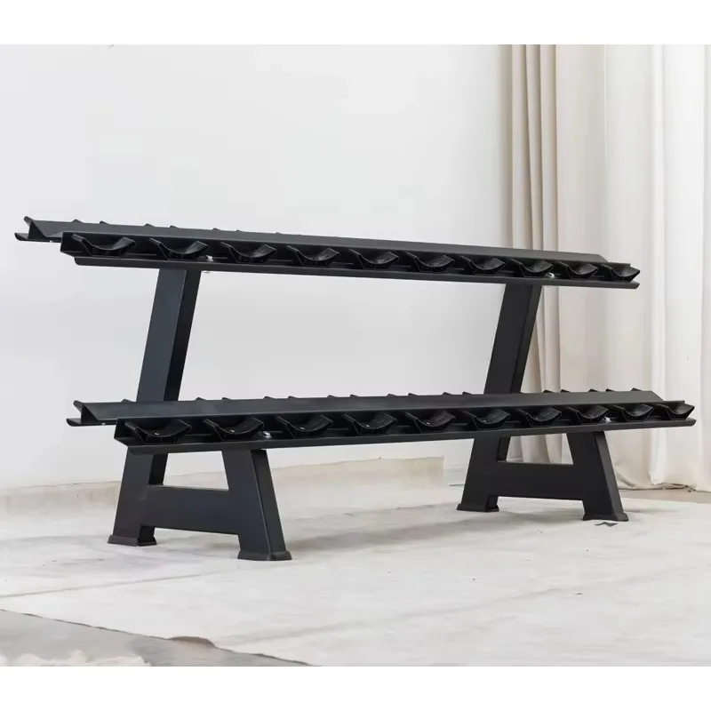 double-layer fitness dumbbell rack set 12 pairs
