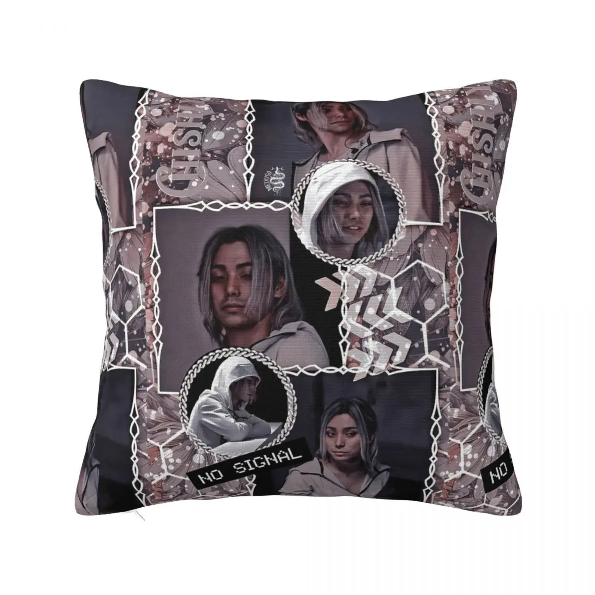 Chishiya Collage Pillowcase Polyester Cushion Cover Decorations Alice In Borderland Throw Pillow Case Cover Home Zipper 45X45cm