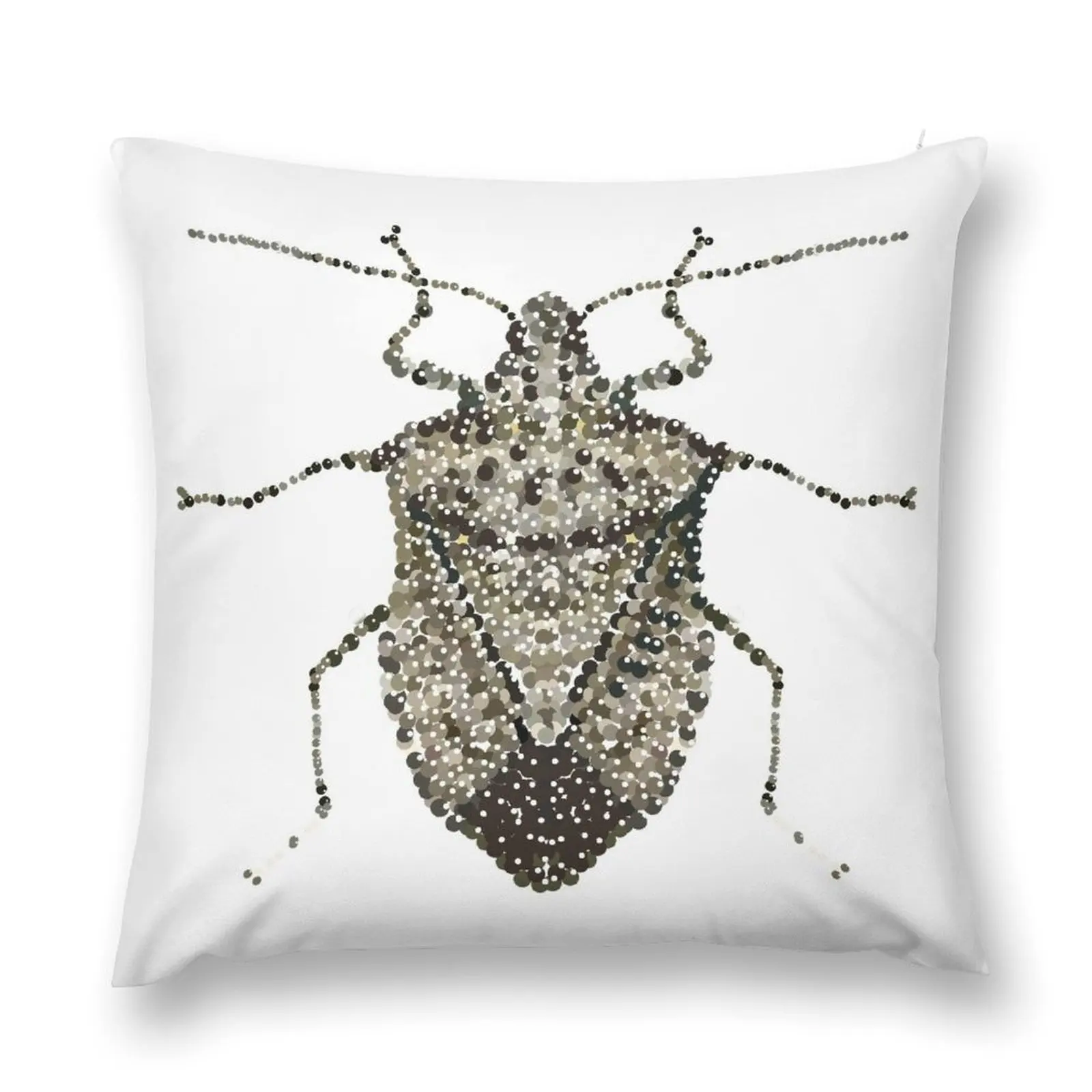 One Beautifully Bedazzled Stink Bug Throw Pillow autumn pillowcase Christmas Pillow Cases Pillowcases Bed Cushions pillow