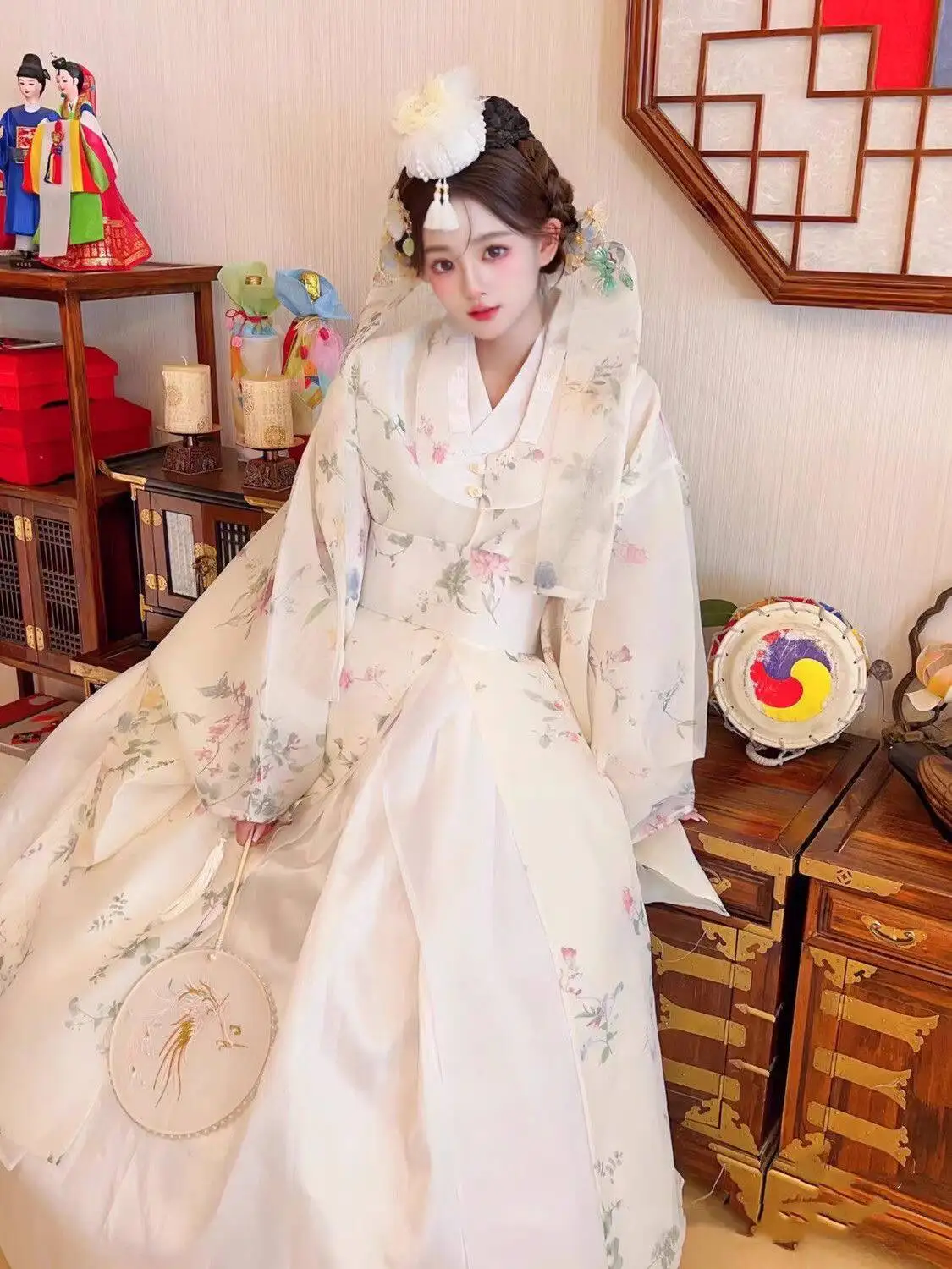 Yanji Hanfu Nowa Koreańska Sukienka Super Bajkowa Starożytny Styl Podróżna Sukienka Ślubna Damska Yanji Księżniczka Tradycyjna Sukienka Pałacowa