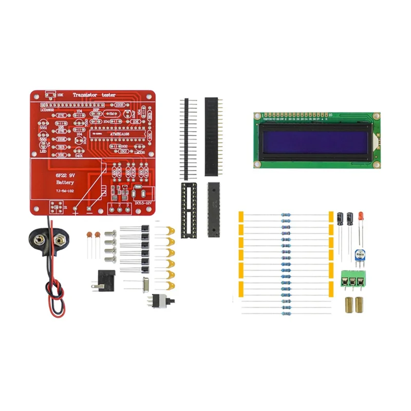BHBD-M8 Transistor Tester Multimeter Resistance Capacitance Triode Inductance Meter DIY Welding Assembly Kit