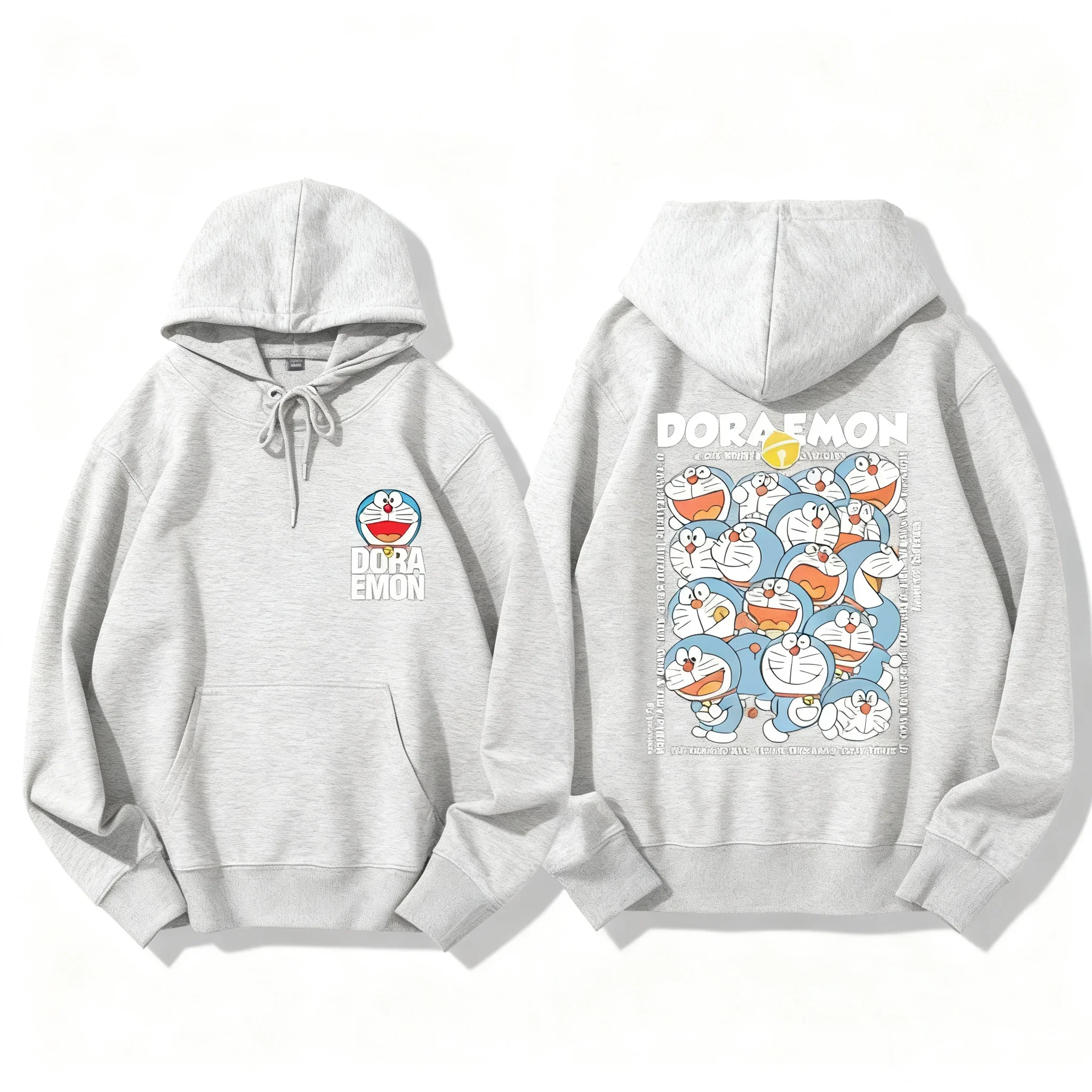 Sweat à capuche Doraemon de dessin animé, nouveau Style japonais, pur coton imprimé, sweat à capuche Cosplay pour hommes et femmes, manteau de sport à thème de Couple, 2026