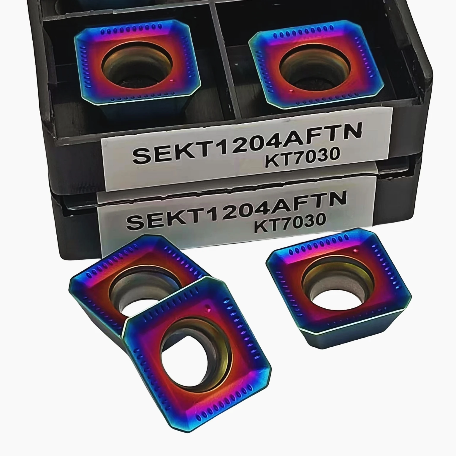 Inserti per fresatura in carburo cementato inserti per tornio CNC adatti per la lavorazione di acciaio e acciaio inossidabile muslimkt7030