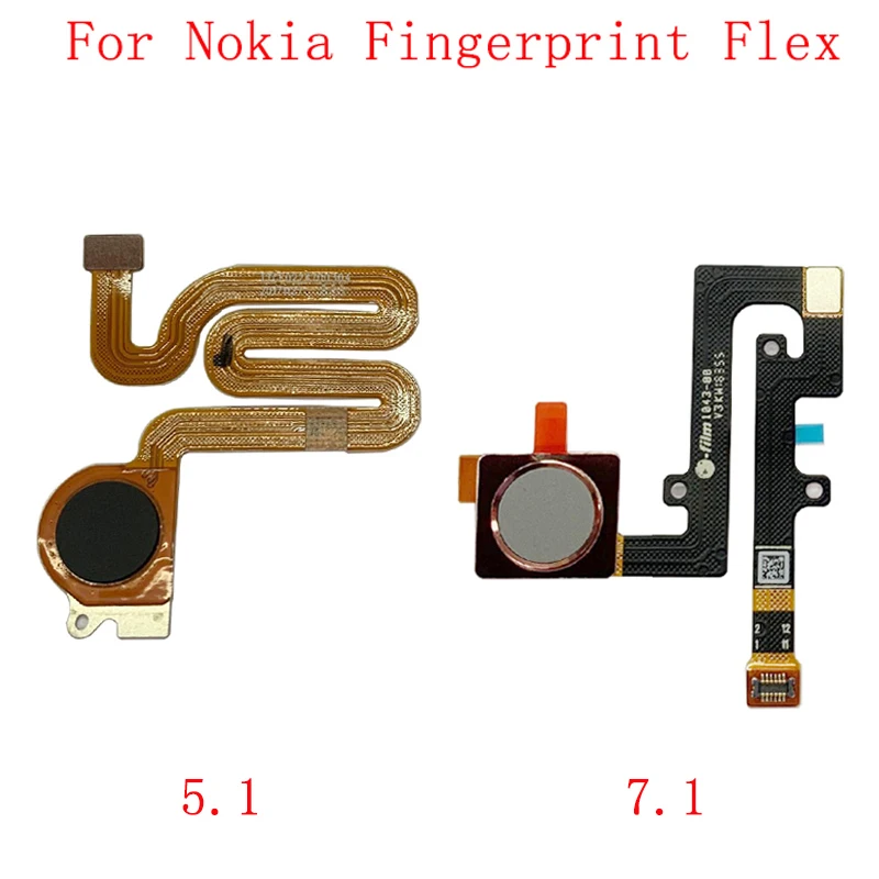 Fingerprint Sensor Home Button Flex Cable For Nokia 5.1 7.1 Fingerprint Sensor Scanner Touch ID Repair Parts