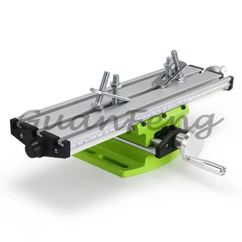 Miniature compound cross slide table, X-Y adjustable multi-function milling drilling machine table