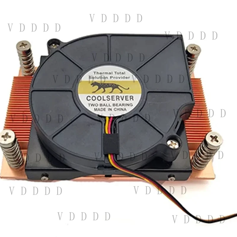 L... CoolServer 1U Active AM4 CPU Cooler Aluminum Heatsink for Server