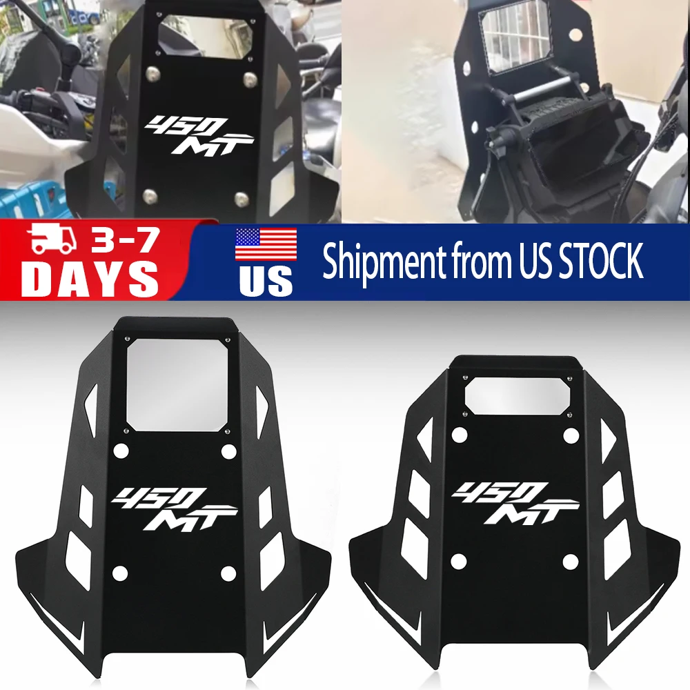 

Для CFMOTO 450MT 450 MT 450 IBEX 450 2024 2025 2026 переднее металлическое лобовое стекло козырек комплект дефлектора ветрового стекла 450 м