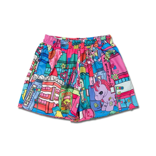 Adult and Children's Street Graffiti Style, Sweet and Cool, Dark 3D Print, Subculture Harajuku Style Y2K Shorts