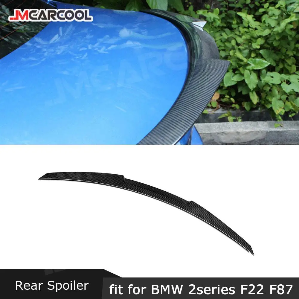 

Duckbill Rear Trunk Wing Spoiler Dry Carbon Fiber Rear Deck Spoiler Car Wing for BMW 2 Series F22 F87 M2 Coupe 2014-2019