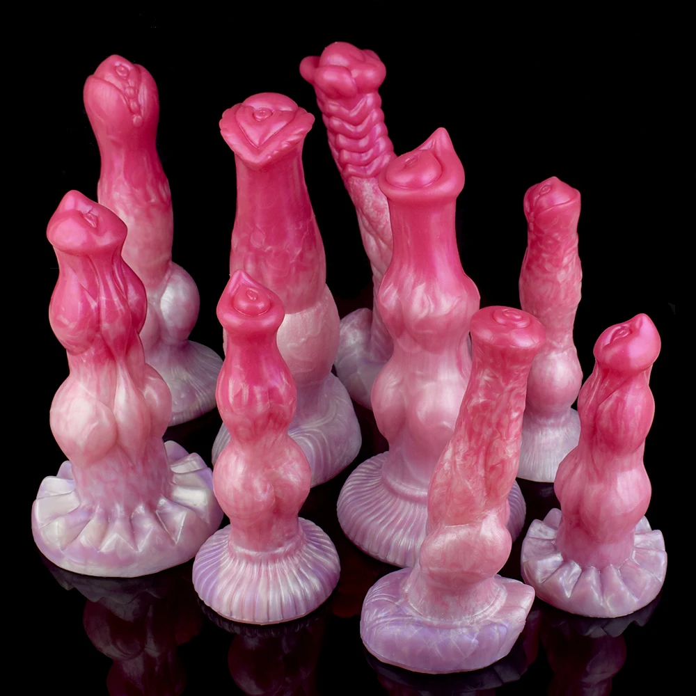 SXXY Peach Witch Color Fantasy Dildo With Sucker Animal Penis Anal Plug Sex Toy For Couples G-spot Stimulate Masturbation Shop