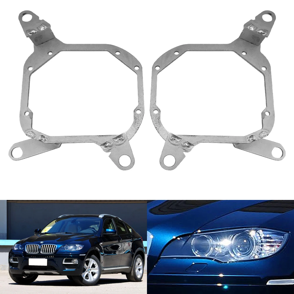 

Taochis Car-Styling Adapter Frame Headlight Bracket for BMW X6 High Beam 2008-2013 Hella 3R G5 5 Projector Lens