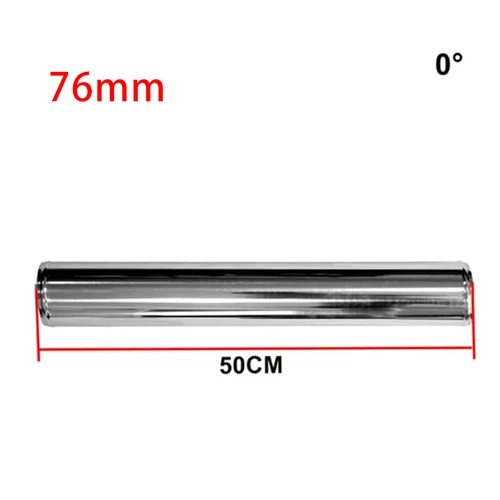 Imagen 2 del producto Tubo de aluminio universal de 0/45/90/180 grados, 3 pulgadas, 76mm, Intercooler, tubo de entrada en frío, turbo de carreras de alto flujo