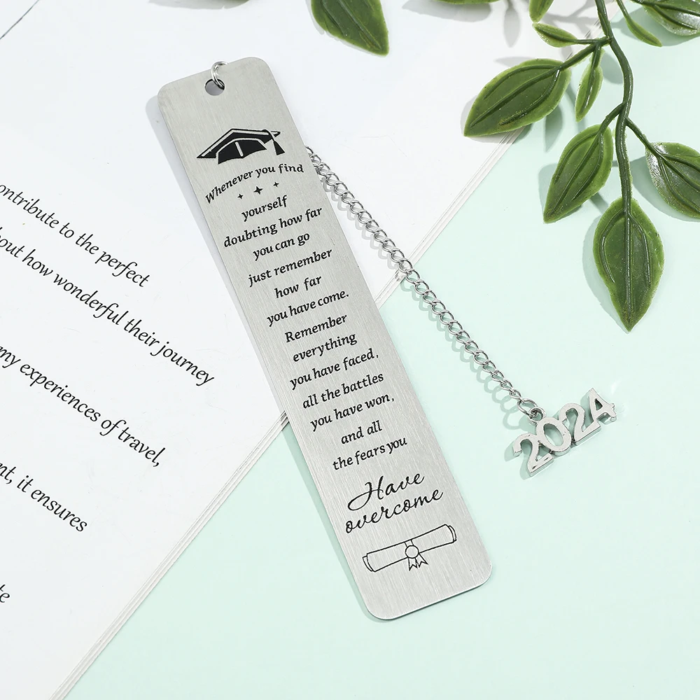 Inspirational Blessings Bookmarks Metal Bookmarks Graduation Season Collectible Gifts for Students Reading Markers for Men Women