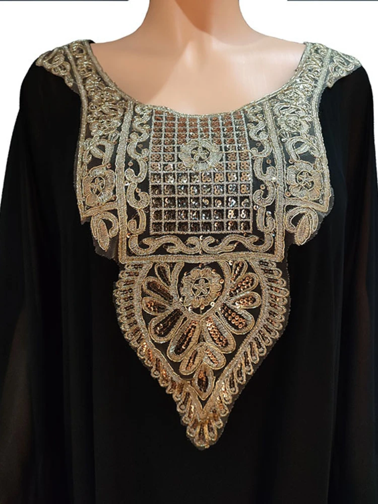 Vestido musulmán de Turquía para mujer, Abaya, caftán holgado, manga de murciélago, Abaya de noche, Dubai, Marruecos, Islam, bata larga para mujer