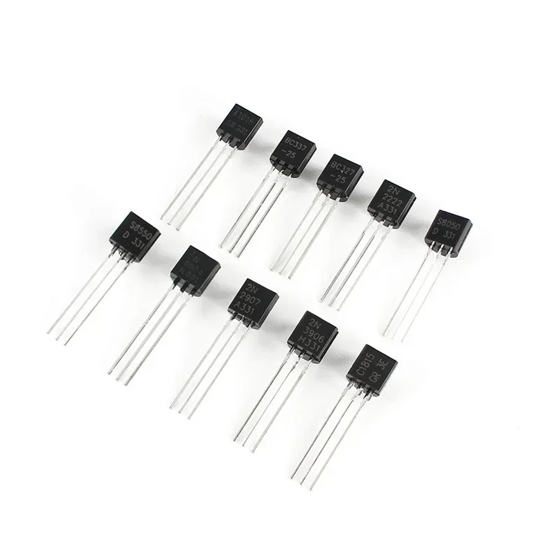 200PCS TO-92 Transistor Assorted Kit 10Values BC327 BC337 BC517 BC547 BC548 BC549 BC550 BC556 BC557 BC558PNP NPN Transistors