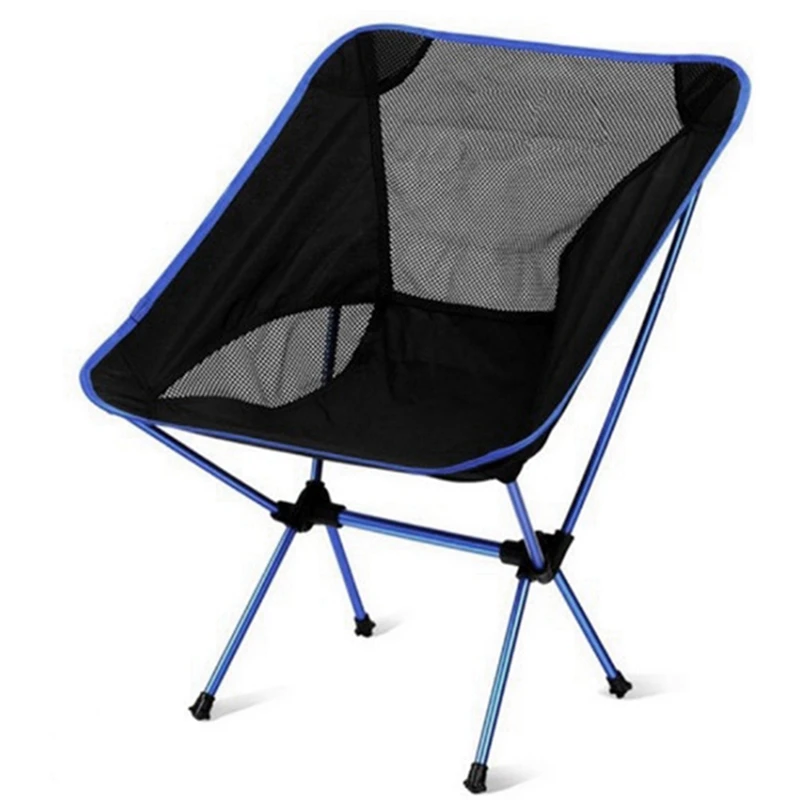 

1 PCS Ultralight Portable Fishing Chair Beach Chair Camping Chair Moon Chair Royal Blue