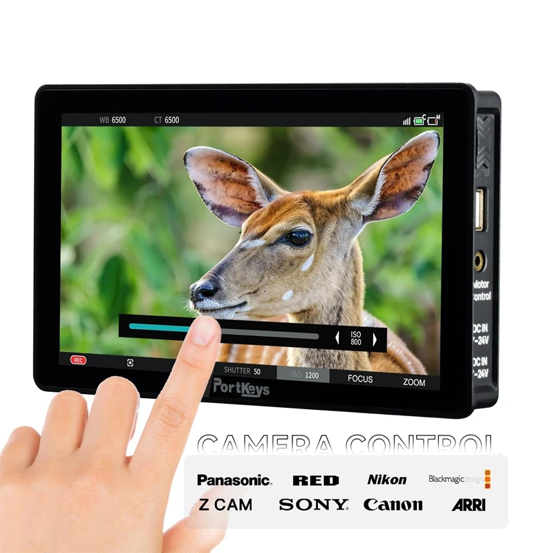 PortKeys BM7 II DS Wireless Camera Control Monitor 7 inch 2200nit Wide Color Gamut 4K Full Touch Screen 3D LUT Field Monitor
