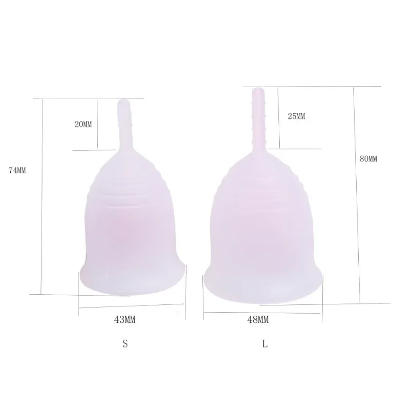 Travel Foldable Menstrual Sterilizing Cup Collapsible Silicone Cups Flexible Clean Menstrual Cup Reusable Copa Menstruales Mujer