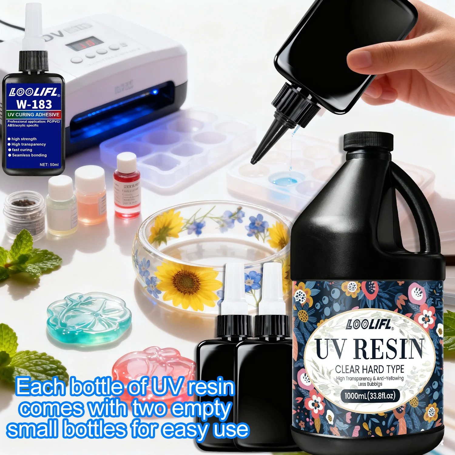 Lem Resin UV Hard Adhesive Kit - Liquid Uv Glue Kit ulasan dan harga