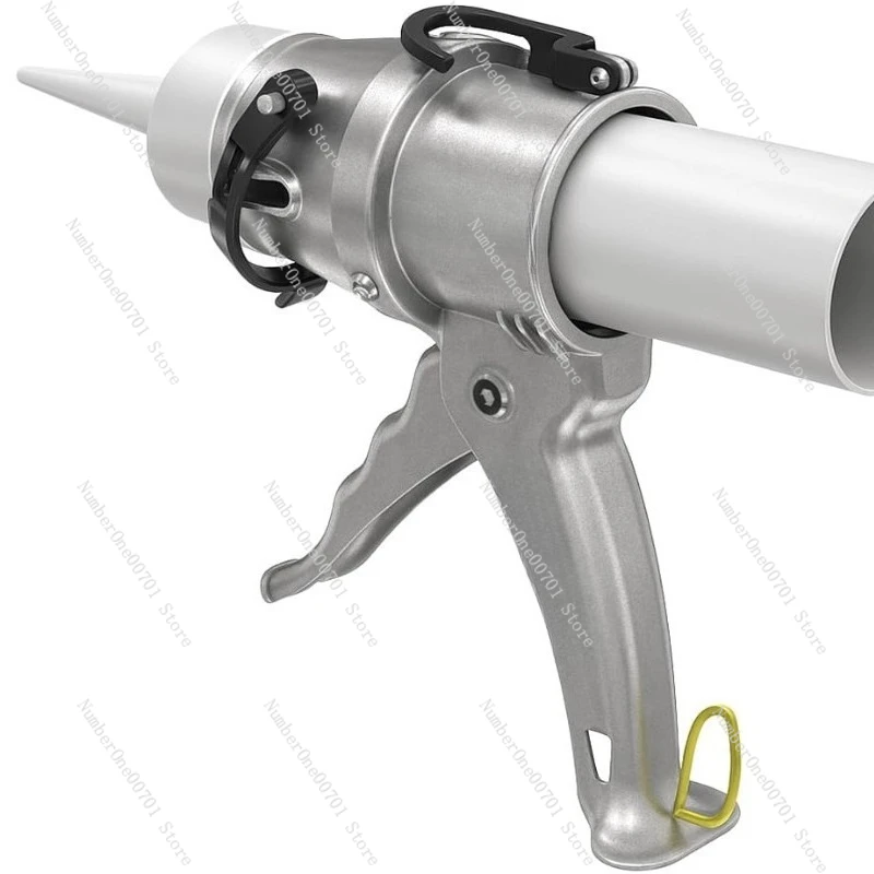 Upgraded Aluminum Alloy Caulk Gun Labor-Saving Anti-Drip Compact Portable Silicone Sealant Glue Gun