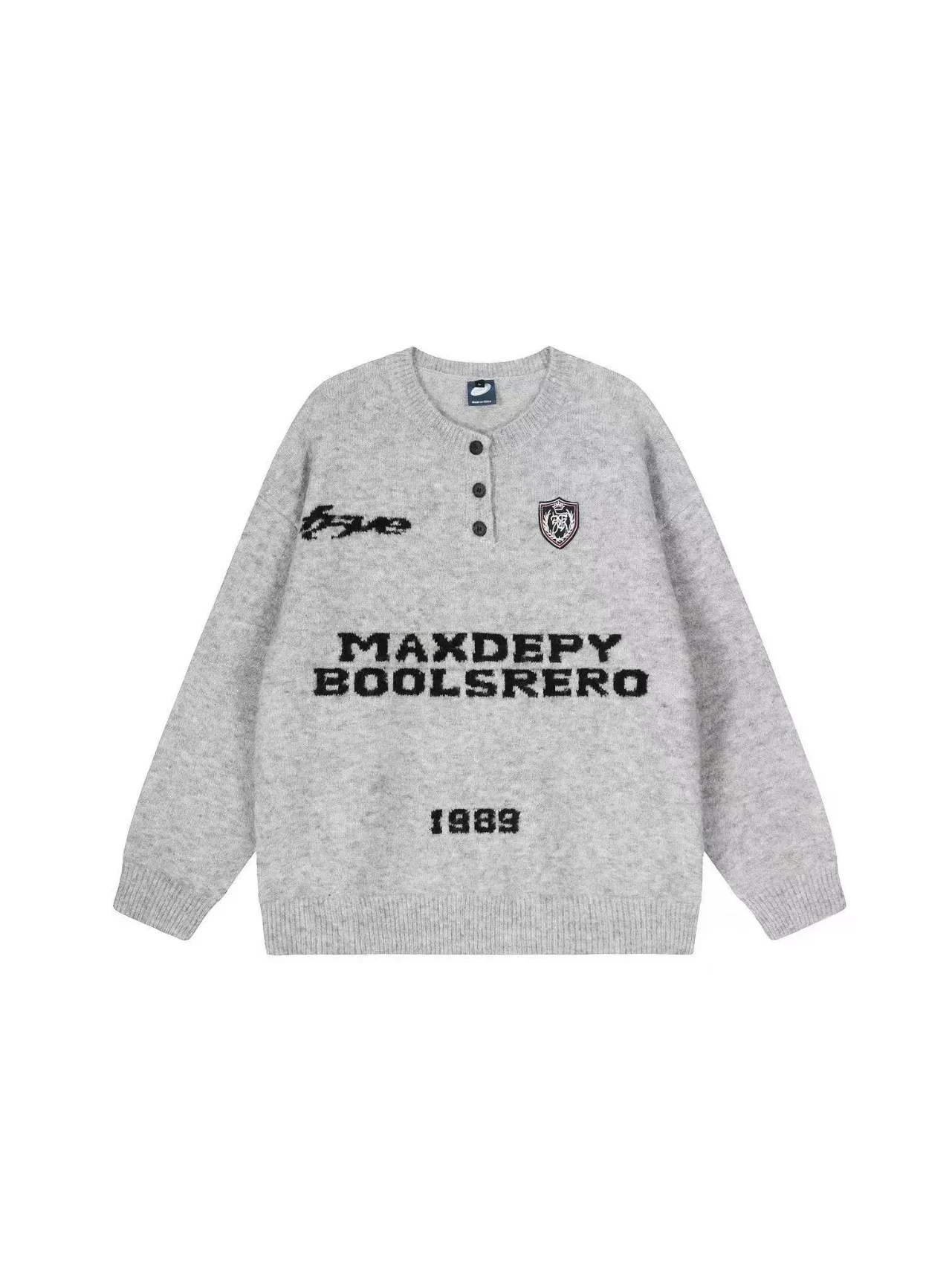 

Свитер Lazy Sle Bae в американском стиле ретро, осенне-зимний тренд, свободная вязаная верхняя одежда для мужчин и женщин, модная уличная одежда