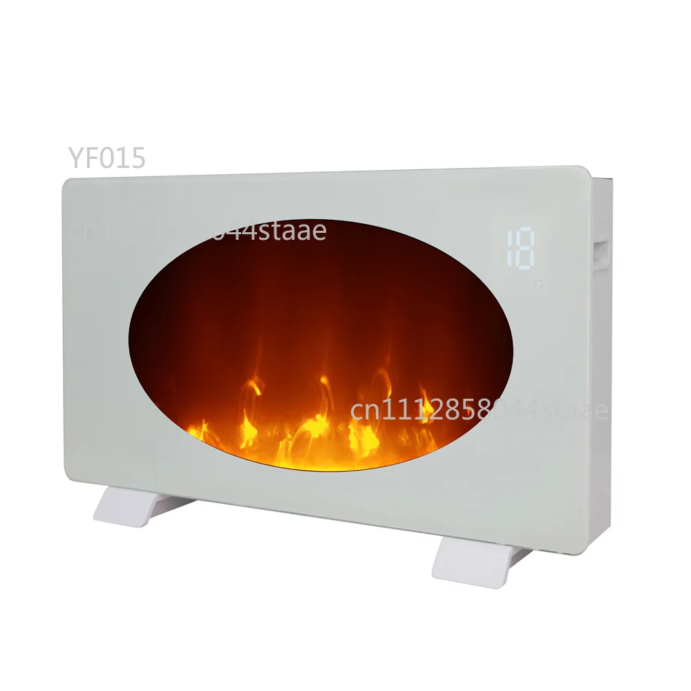 Graphene Convection Heater With LED Simulated Flame Large Area Home Electric Space Warmer