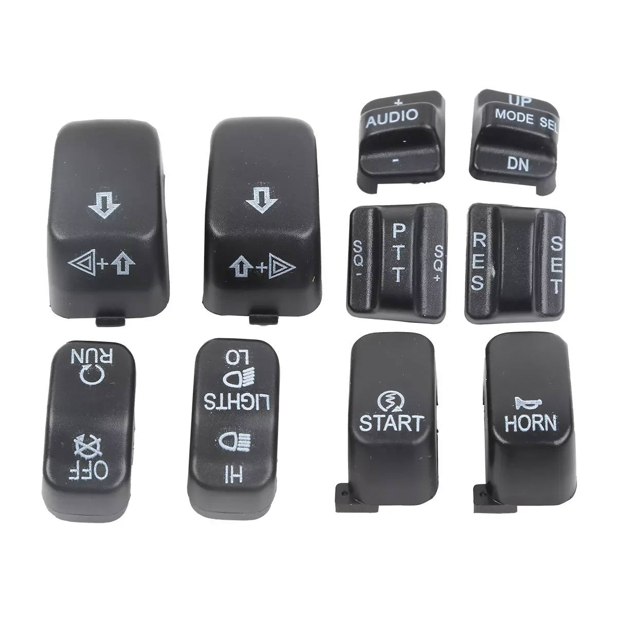 

Motorcycle Hand Control Switch Housing Buttons Caps For Harley Touring Road Glide Electra Glide Classic 1996-2013
