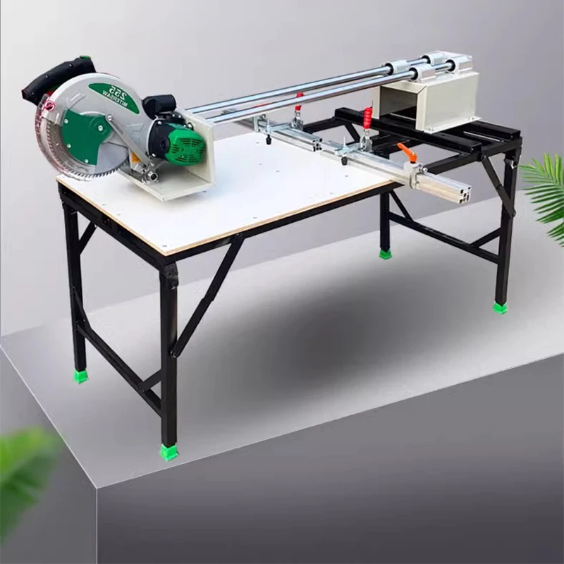 Multifunctional table saw Aluminum alloy stainless steel metal woodworking multifunctional panel cutting table saw