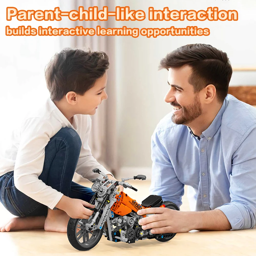 2026 436ピース テクニカルバイク車両 組み立てブロック モーターブリック 静態キット おもちゃ 男の子向け DIY オートバイモデル 誕生日プレゼント