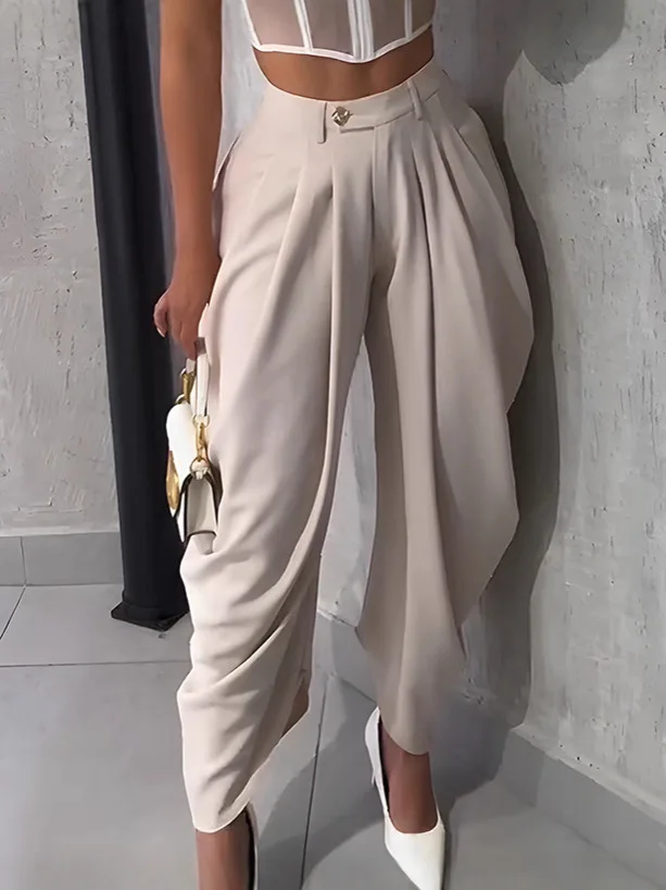 Women High Waist Jogger Loose Long Harlen Pants 2025 Fall Autumn OL Work Fashion Active Casual Street Trousers