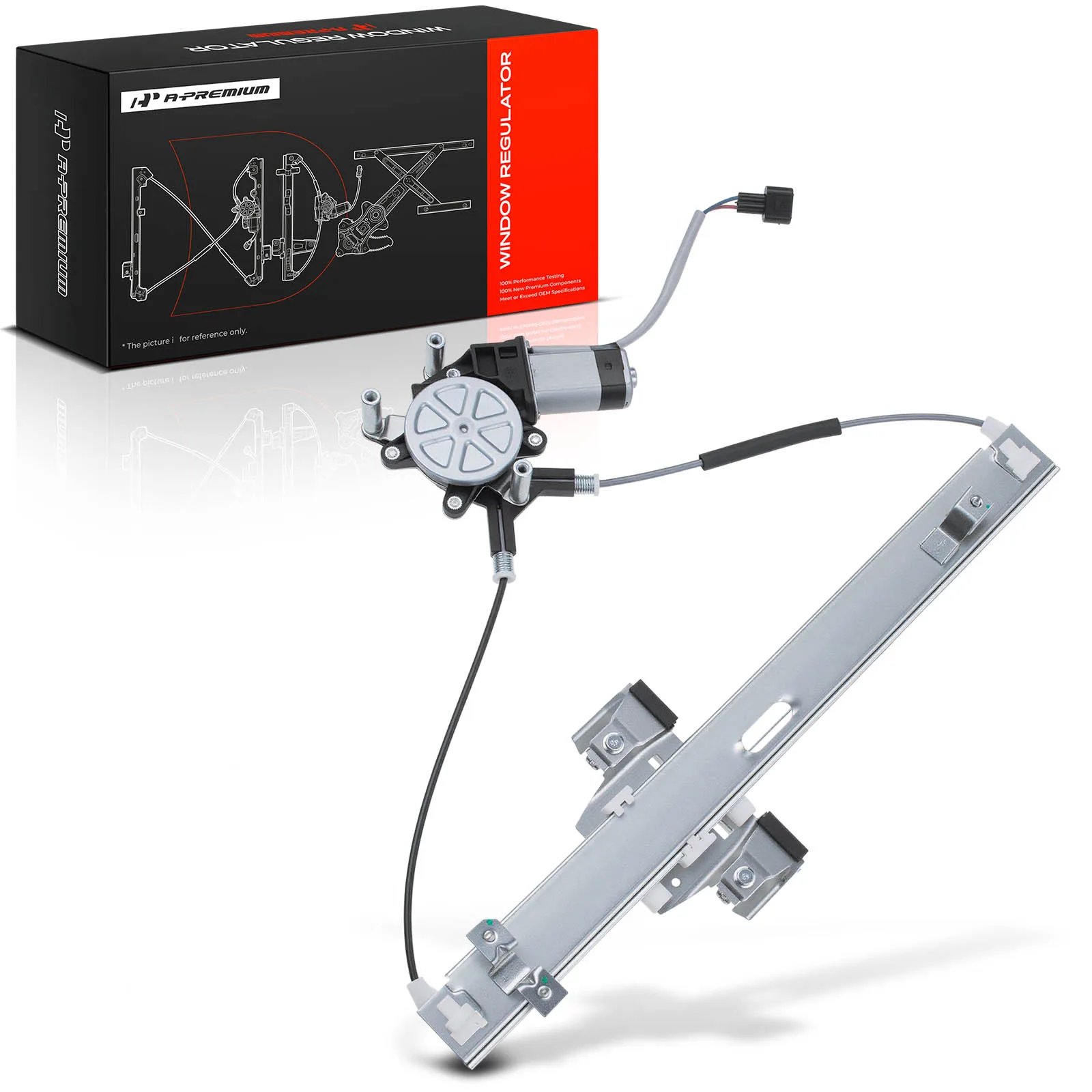 A-Premium Front Passenger Side Power Window Regulator with Motor for Ram Dakota 2011 Dodge Dakota 2005-2010 Mitsubishi Raider