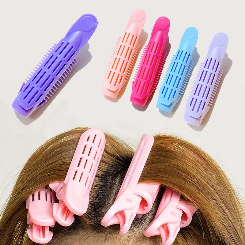 Fashion Natural Fluffy Hair Clip Curly Plastic hair Root fluffy clip Bangs HairStyling Clips Candy Color Hairpins Accessories