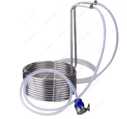 Stainless Steel Immersion Coil Chiller, 304 Food Grade for Craft Beer Brewing, Liquid Cooling Equipment for Home Brewery