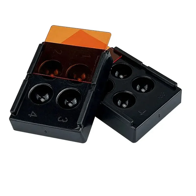 

A47F-8PC 4-луночный светильник для затенения шпона, ящик для хранения, чехол для зубов, фиксатор протезов, молярная коробка, контейнер